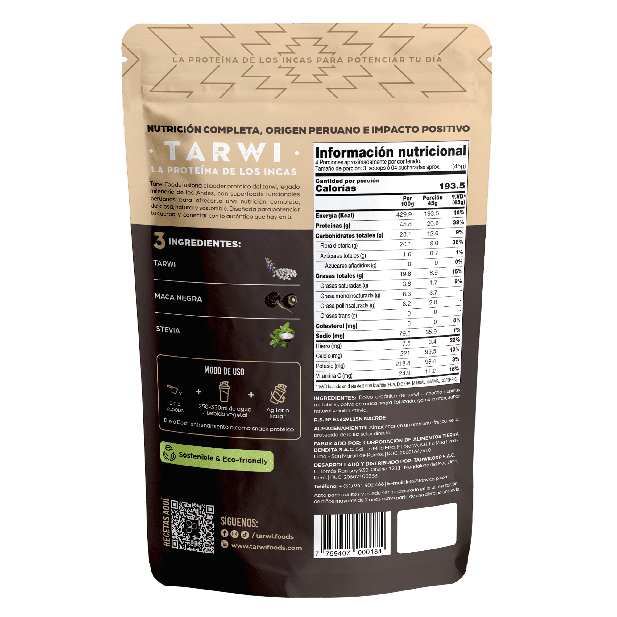 Maca negra 200g